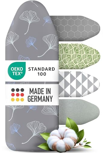 arteneur strykbrädsöverdrag 140 x 40 cm värmereflekterande elastiskt band Oeko-Tex 100 XL