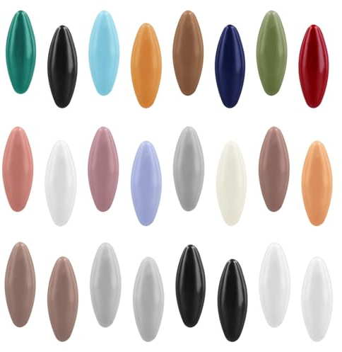 24 Pièces Épingles Hijab, Épingles de Sécurité Foulard pour Vêtements Châle Colorée Spéciale pour Les Filles Musulmanes (Couleurs Assorties)