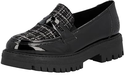 Rieker Mocassins 47550 pour Femme, Noir, 36 EU