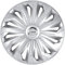 MICHELIN Radkappen 13 Zoll Universal Radzierblenden Monique 4er Set Fürs Auto ABS Kunststoff | Silber mit Chromring