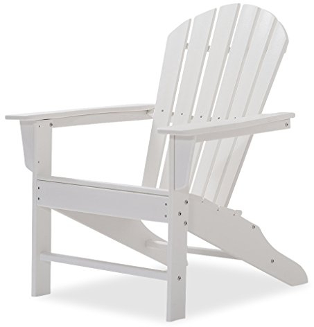 Original Dream-Chairs since 2007 Adirondack Stuhl All Seasons“ aus Kunststoff in weiß witterungsbeständiger Relaxsessel für Garten, Balkon, Terrasse