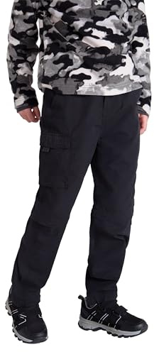 Mountain Warehouse Active Kids UPF 50+ Zip-Off Trousers Black 5-6y