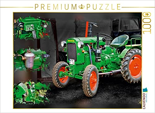 CALVENDO Puzzle Oldtimer Traktor Deutz 1000 Teile Puzzle quer | 1000 Teile Lege-Größe 64 x 48 cm Foto-Puzzle für glückliche Stunden