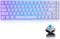 60% True Mechanical Gaming Keyboard Type C Wired 68 Keys LED Backlit USB Waterproof Keyboard 18 Chroma RGB Lighting Backlight Full Anti-ghosting Keys for Gamers and Typists (Purple/Blue Switch)