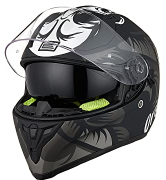 ORIGINE Casco Integral de Moto Homologado ECE con Doble Visera