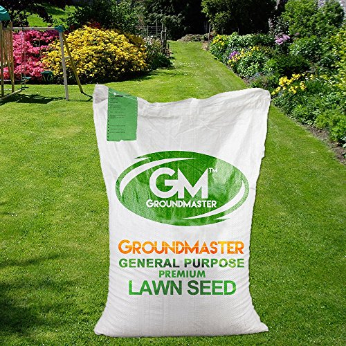 GroundMaster Allzweck-Rasensamen Schnellkeimend - Schnellwachsender Garten, Spiel und Sport Rasensamen, Trockenresistent, Ideal als Neu-Rasensaat oder als Reparatur Rasen Nachsaat - (20 kg = 600 m²)