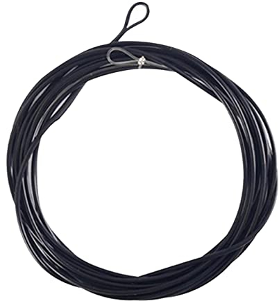 Milageto Forellenfliegenschnur mit Geschweißten Schlaufen 12/24lbs Laufschnur 7ft/10ft Schwimmende/schnell Sinkende Fliegenschnur für Salzwasserfliegenangelger, Schwarz schnell sinkend, 10FT 24lbs