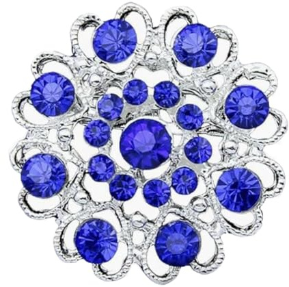 Flower crystal brooch Crystal Brooch Pin Diamond Vintage Flower Brooches Luxury Simple Elegant Brooch Office Temperament Jewelry Gift for Lady