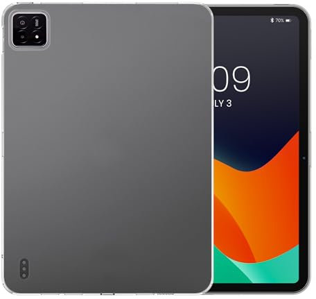 kwmobile Case Compatible with Xiaomi Pad 6S Pro 12.4 Case - Soft TPU Back Protector Cover for Tablet - Transparent