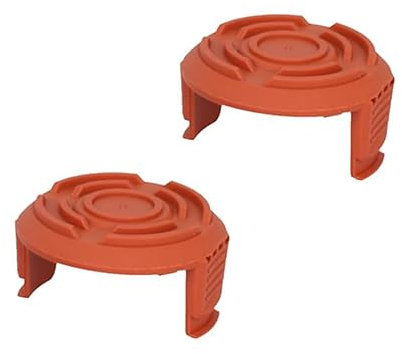 Zguziji 2pcs Replacement Plastic Small Strimmer Spool Cap for Worx Spares Cover Edger Spool Cap Grass Electric String Trimmer Decker Cover Part Compatible With Worx Wa0010 Trimmers