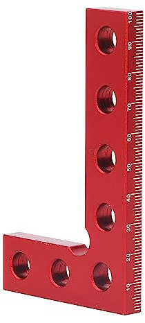 Équerre de Menuiserie en Aluminium, Outil de Mesure Rapide à 90 Degrés, Mini Carré de Centrage pour Travail du Bois