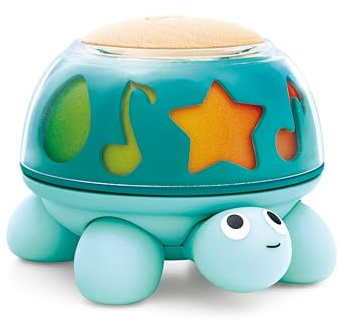 Hape Musik-sköldpadda, musikleksak från födseln, pedagogisk leksak med ljud och roterande funktion, sensoriska leksaker för att främja koncentration och motorik, Twist & Tune Turtle