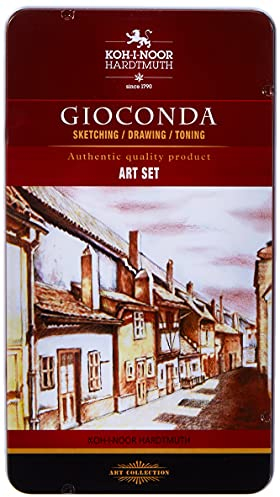 Koh-I-Noor Gioconda Zeichenset Art Set 10-teiliges Set in Metallbox Geschenkset 8890