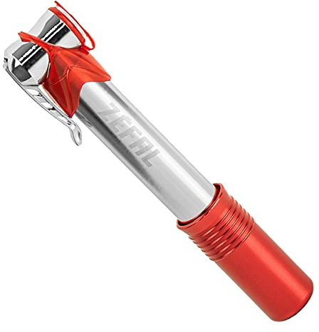 Zéfal Air Profil Micro - Mini pompe aluminium vélo de route - Compacte & Légère, Mixte Adulte, Rouge, Taille Unique