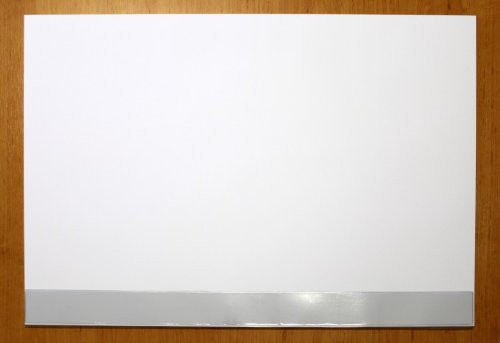 Schreibtischunterlage Papier mit Schutzleiste blanko weiß 30 Blatt 59,5 x 42 cm DIN A2 90g-Papier Block Unterlage