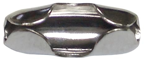 Wolfpack 4110074 Attache de chaîne à boules en laiton chromé, 3,2 mm