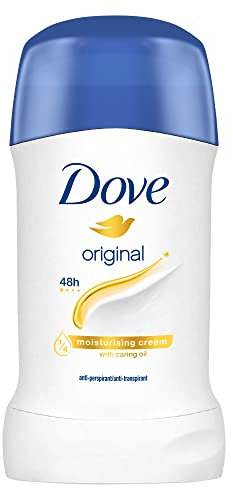 Dove, Deodorante Original Stick, Deodorante Antitraspirante in Stick, con 1/4 Crema Idratante, Protezione Fino a 48 Ore, con Olio Nutriente, Deodorante Uomo e Donna, 40 ml