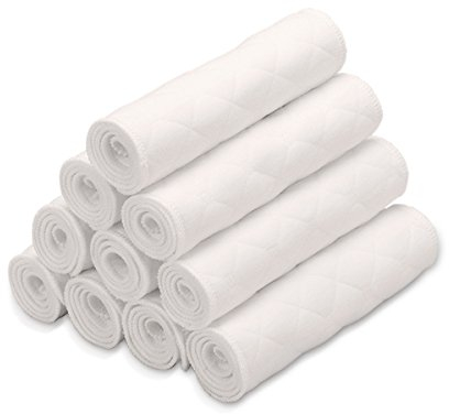 SONARIN Wiederverwendbare weiche Tuch-Windel-Einsätze Windel-Zwischenlagen Superwasser-absorbierende Matten Stoffwindel, Satz von 20(3 Schichten)