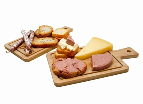 NERTHUS FIH 359 - Tabla de Madera para Aperitivos Marrón, presentación de Quesos, Postres, Pates