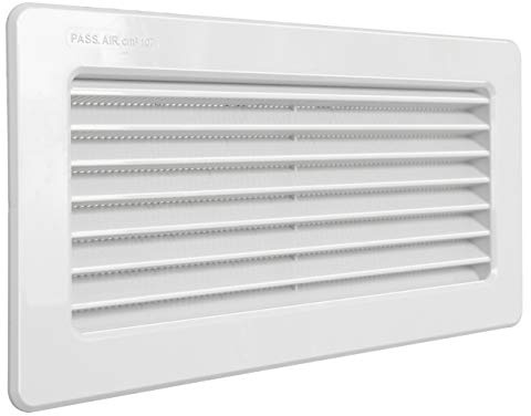 La Ventilazione C229RB 256x126 grillgaller Infälld ABS, Vit