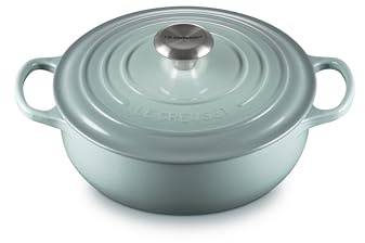 Le Creuset Enameled Cast Iron Signature Round Sauteuse, 3.5qt., Sea Salt