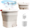 Lavadoras portátiles de 12 L, lavadora portátil WMLBK con secadora de centrifugado, mini lavadora y secadora plegable con cesta de drenaje para lavar ropa interior, ropa de bebé, 12 l, rosa