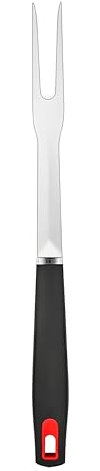 Accessoires de barbecue de 41 cm - Poignée prolongée résistante à la chaleur - Cadeaux de barbecue pour hommes - Fourchette de barbecue de qualité alimentaire - En acier inoxydable - Ustensiles de
