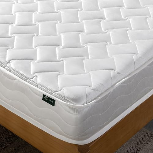 Zinus Hybrid Double Mattress with Bonnell Spring - 4ft6 (135 x 190 cm) - 6'' Height - Comfort Foam - Medium Firmness - OEKO-TEX Certified - Designed to UK Standards