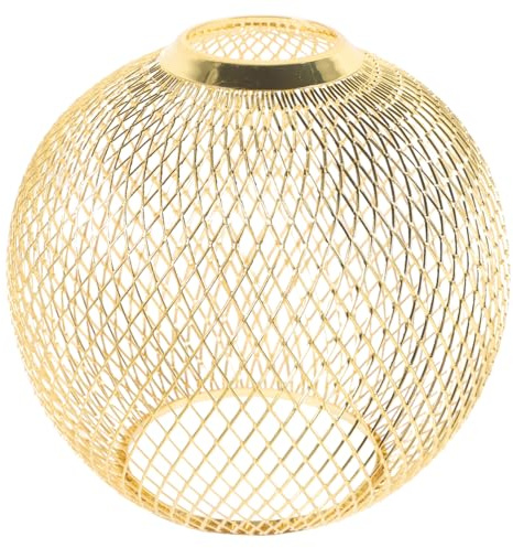 BESPORTBLE Hollow Out Light Shade Replacement Wire Lampshade Decorative Metal Lamp Cover for Pendant Lamp Ceiling Lamps and Living Room Vintage Spherical Lighting for Cafe and Restaurant