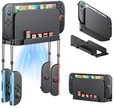 FASTSNAIL Wall Mount & Organizer for Nintendo Switch 2/Switch 1
