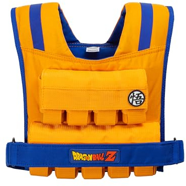 Gravity Fitness - Gilet ponderato Dragon Ball Z, 20 kg, edizione limitata, regolabile, per corsa, da uomo, per calisthenics, pesi da donna, palestra a casa