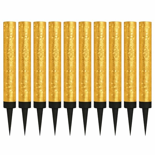 10cm Ice Sparkling Fountain Candles 10pack Golden, Ideal for: Birthdays, Weddings, Anniversaries, Restaurants and Special Celebrations
