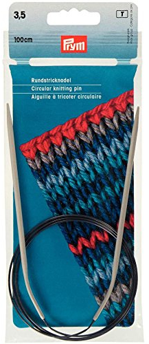 Prym 211251 Rundstricknadeln ALU 100 cm 3,50 mm grau