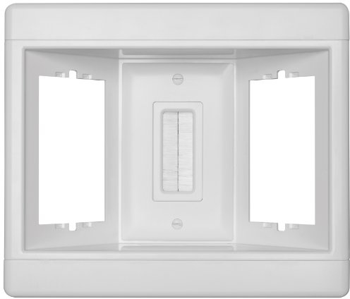 Legrand Pass & Seymour TV3LVKITWCC2 3 Gang Recessed TV Box with Low Voltage Kit, White (1 Count)