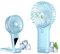 Handheld Fan, USB Rechargeable Mini Portable Fan, Personal Small Silent Hand Fan 4 Speeds with Mirror, Battery Operated Table Desk Fan for Office Outdoor Home Travel (Light Blue)