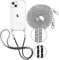 Pnakqil 2 Stück Handykette für Apple iPhone 13 / iPhone 14 6,1 Hülle mit Band, Handyhülle Necklace Handy Kette Kordel zum Umhängen Schutzhülle, Trasparente TPU Bumper Stoßfest Phone Case, Lanyard 5