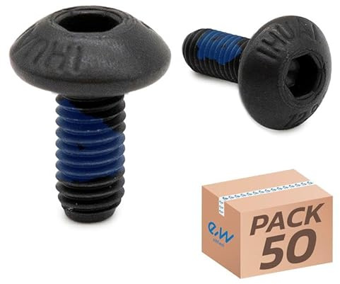 eWheel Tornillo Disco de Freno Negro 50pcs para Patinete eléctrico Accesorio Resistente para Mejorar la Seguridad Comodidad y Mantenimiento del Patinete eléctrico