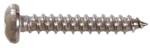 The Hillman Group 70902 6 X 1-Inch Stainless Steel Pan Head Square Drive Sheet Metal Screw, 100-Pack
