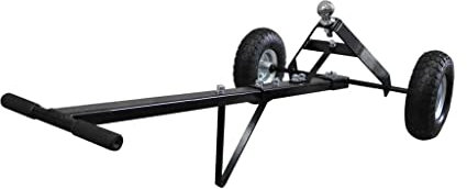 'vidaXL Utility Trailer RV Camper Boat Hand Dolly with Robust Steel Construction, Load Capacity of 275kg and All-Terrain Pneumatic Tires