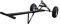 'vidaXL Utility Trailer RV Camper Boat Hand Dolly with Robust Steel Construction, Load Capacity of 275kg and All-Terrain Pneumatic Tires