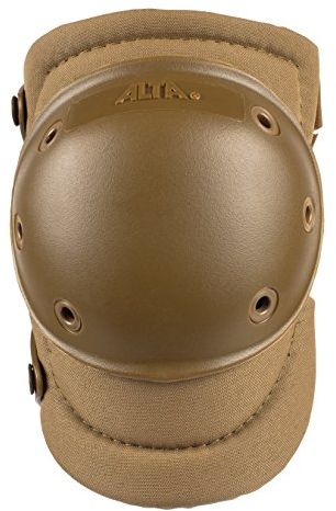 ALTA 50923.14 AltaPRO S Knee Protector Pad, Coyote Cordura Nylon Fabric, AltaLOK Fastening, Flexible Cap, Round, Coyote
