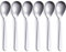 FULLYWARE Demitasse Espresso-Löffel, Edelstahl, Satin-Finish, Kaffeelöffel, Mini-Teelöffel, Zuckerlöffel, 11,9 cm, 6 Stück
