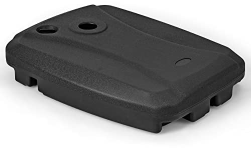 Garden umbrella base,Cantilever Base Weight, Heavy-Duty Mobile Patio Parasol Umbrella Stand with Pre-Install Cross Base, Wheels & Handle, Water or Sand Filled Offset Base Stand for Outdoor Garden