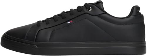 Tommy Hilfiger Icon Court Light ESS Fm0fm05678 - Tenis Bajos para Hombre, Black, 43 EU