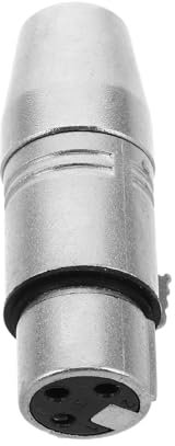 NUOBESTY Adaptateur XLR Jack Broches Femelle-Femelle pour Connexion Audio Microphone Connecteur de Câble Audio XLR