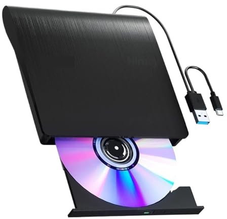 Extern Blu-ray-enhet USB 3.0 Bärbar CD/DVD-spelare For Bärbar Dator Med Stöd For 50G DVD-läsning Och CD-brännare