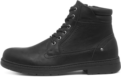 Beckett Mens Black Ankle Lace Up Boot