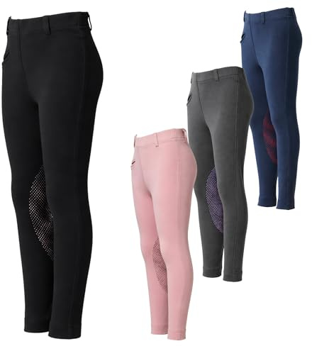PFIFF 103133 Emilia - Leggings de equitación para niños de Silicona con Trabillas para cinturón