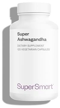 Super Ashwagandha - KSM-66® - Relaxation & Anti-Stress Naturel - Favorise l'Endurance et la Récupération Musculaire - Extrait de Withania Somnifera (5%) - Vegan - Supersmart