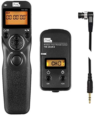 Pixel 2.4GHz TW283-DC0 Cámara Mando Distancia Digitales con Temporizador Inalámbrico Compatible con Nikon Z9 D3 D4 D4s D5 D6 D800 D850 D810 D700 D500 D300 D200 F6 F100 F5 F90X F90 N90s D1X D2H D3X